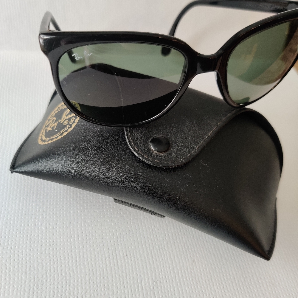 Authentic Ray Ban L0118 Cat Sunglasses Vintage 80s Made In France Unisex